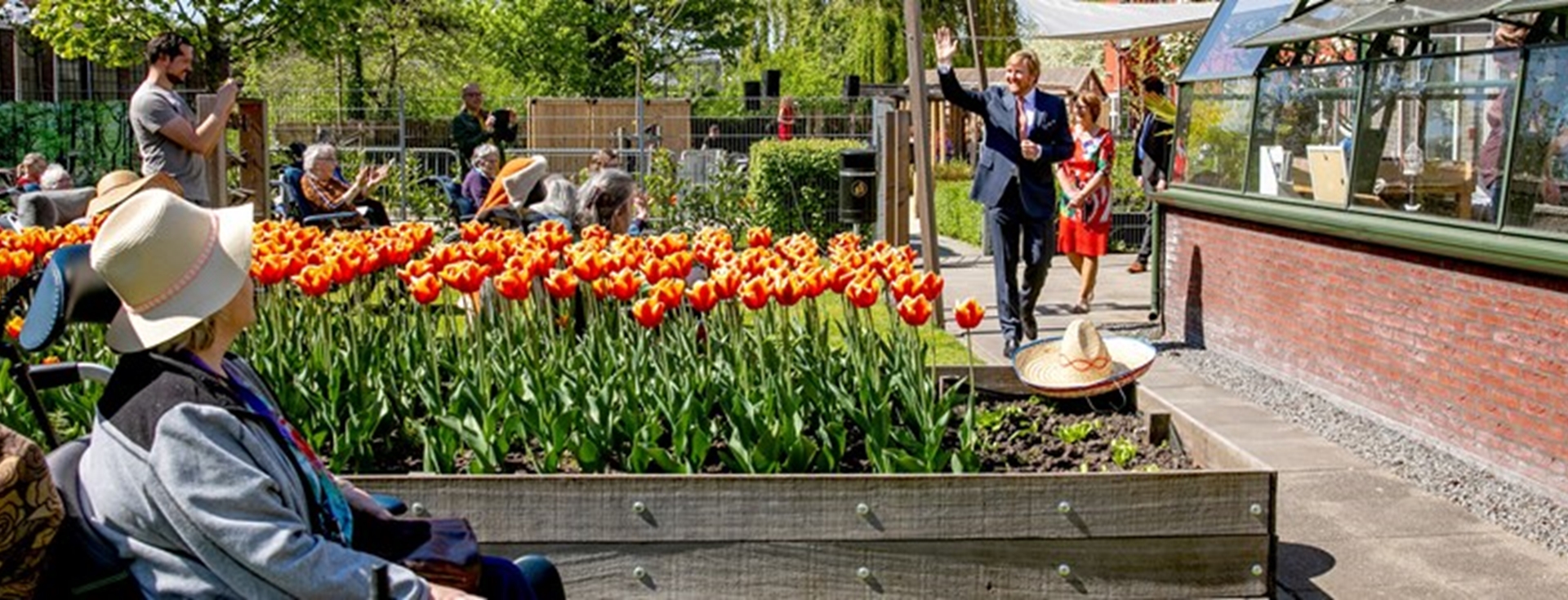 Koning bezoekt Lindendael